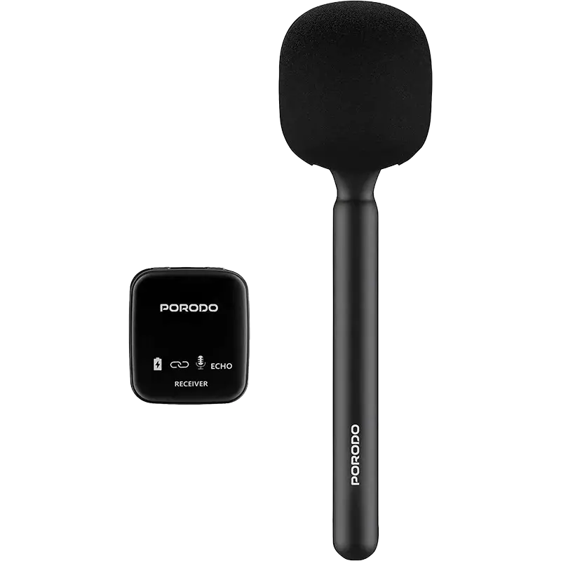 Porodo 2.4GHz BT Microphone with Transmitter & Receiver Noise Reduction 400mAh 1 Mascom International.webp